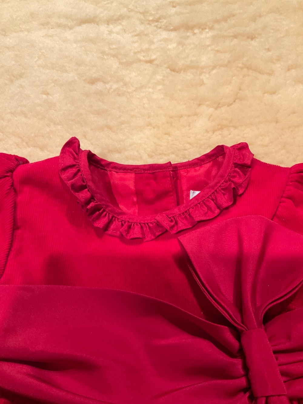 Ralph Lauren red holiday Christmas dress - Picture 5 of 10